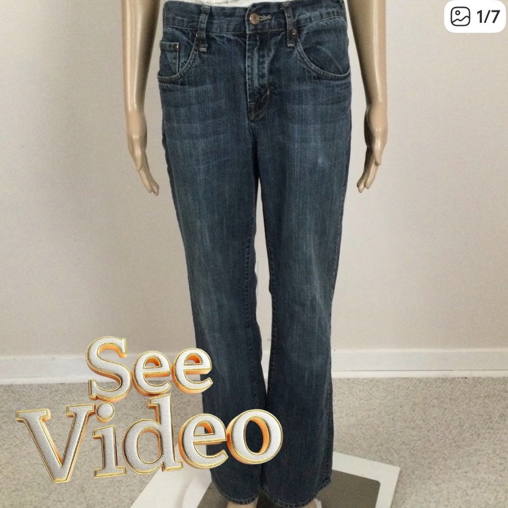 👛 (ANY 2/$30) WAREHOUSE ONE Boot Cut Jeans 29 x 34